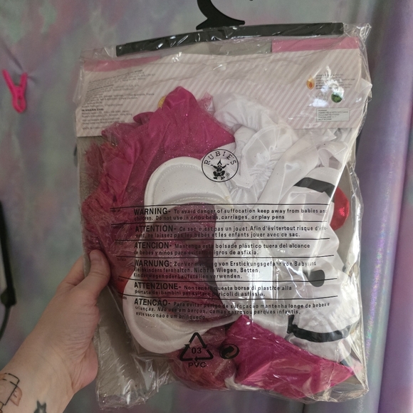 Rubies Sanrio Hello Kitty Pink & White Tutu Dress Costume Size Medium - Picture 11 of 11